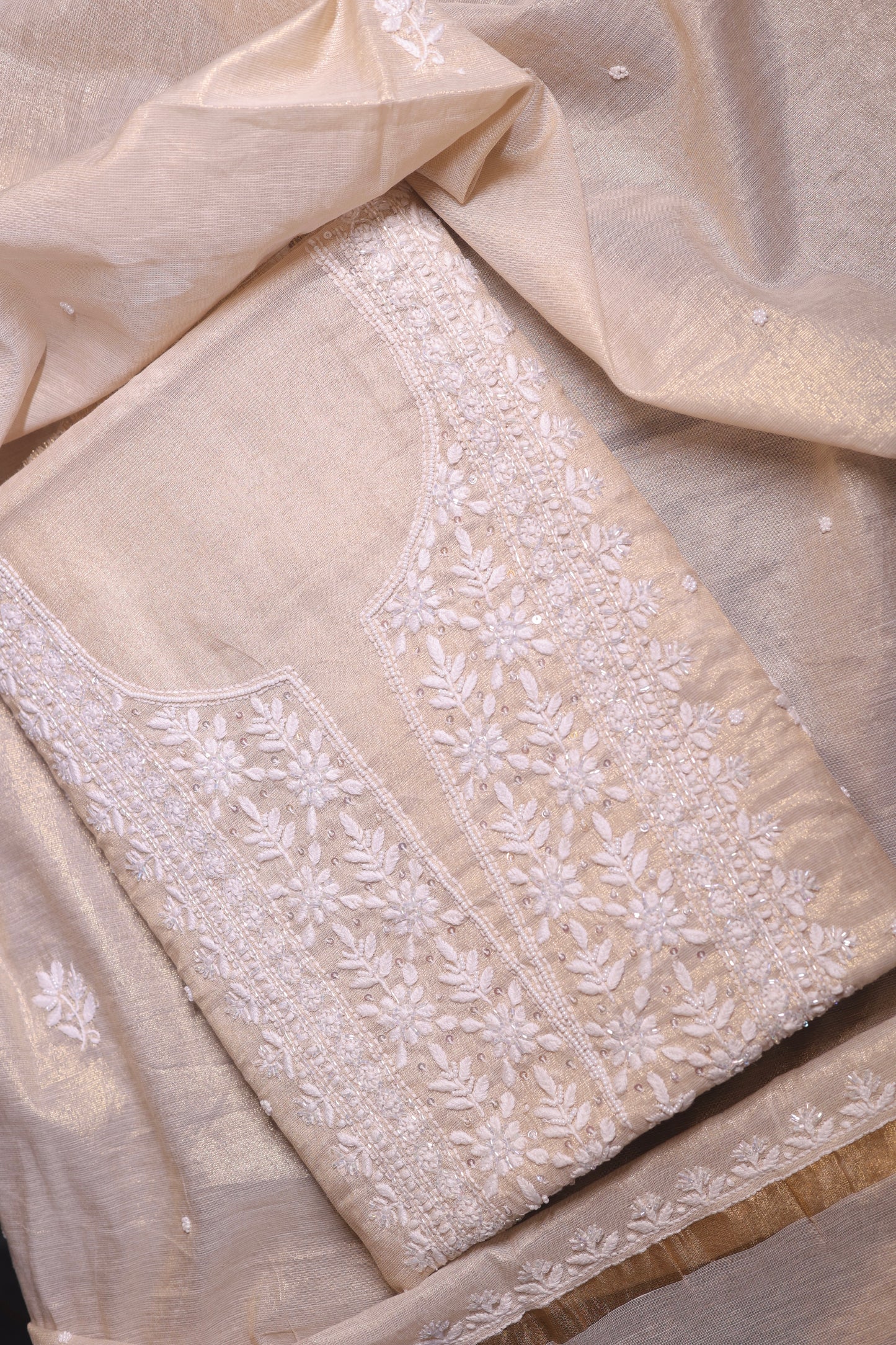 Chikankari embroidery