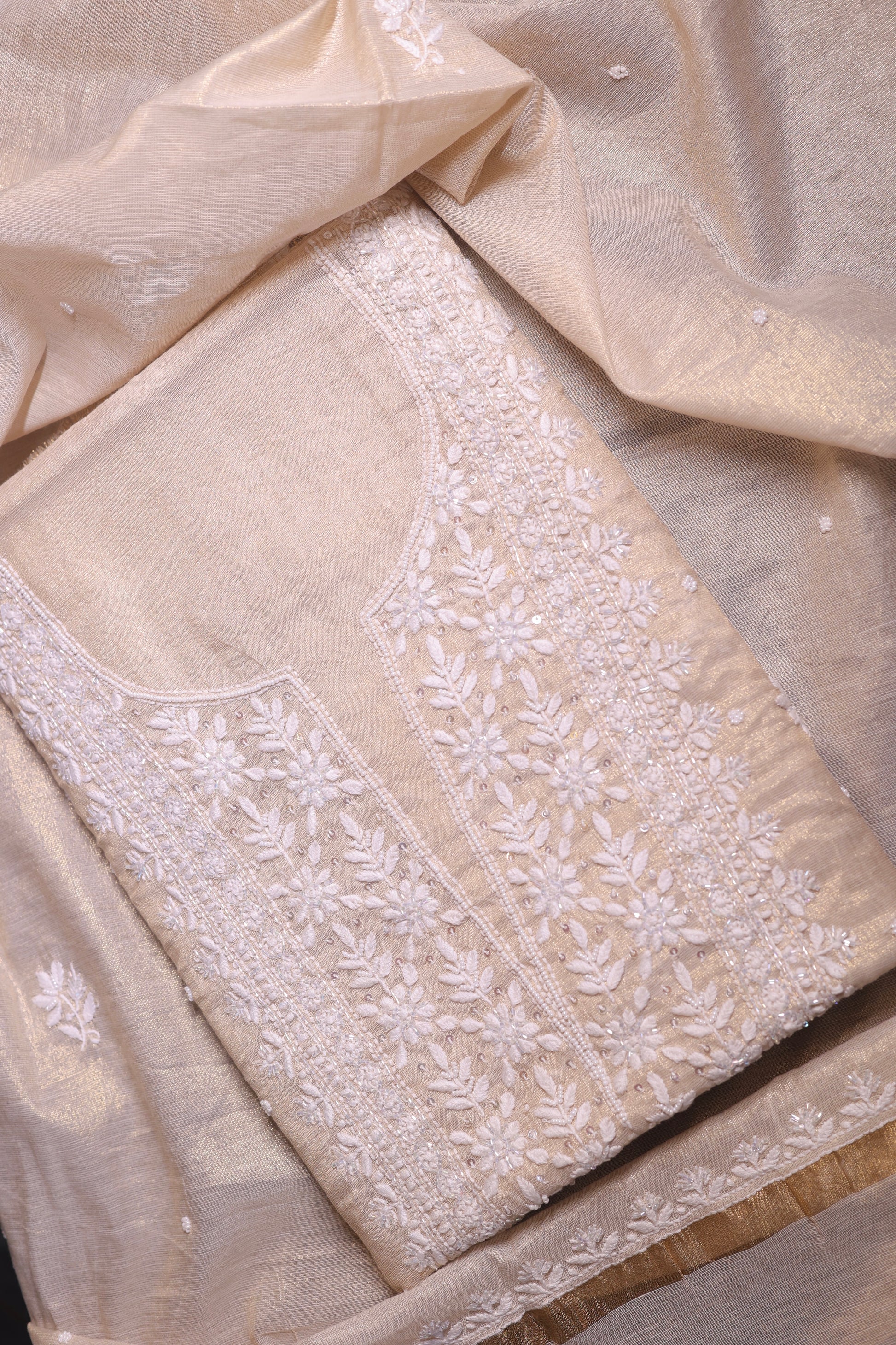 Chikankari embroidery