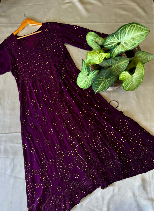 Chikankari angarkha 